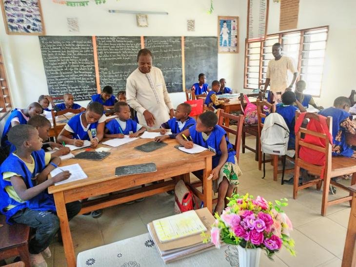 Le conseiller pédagogique en pleine séquence de classe au niveau I Le conseiller pédagogique en pleine séquence de classe au niveau II